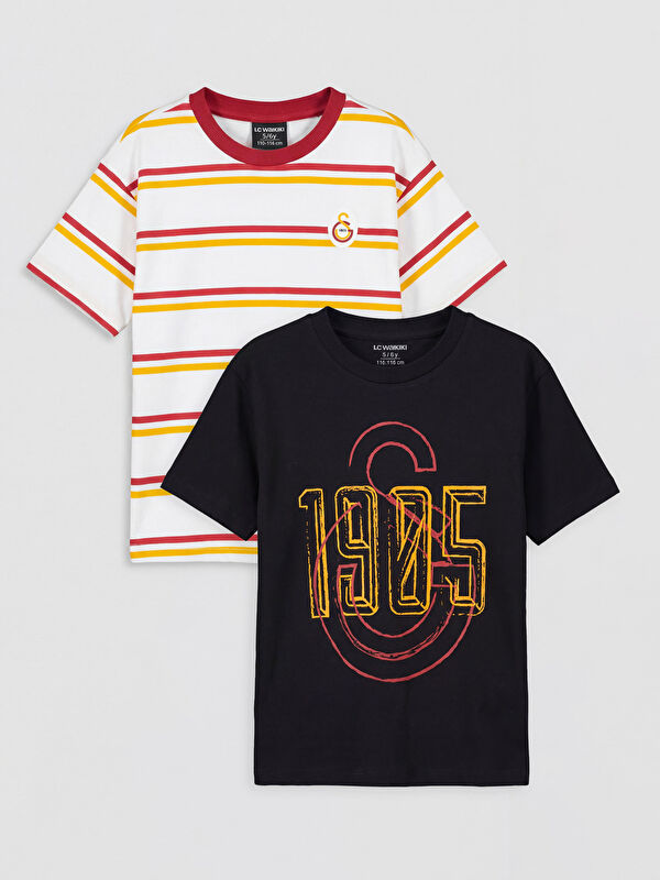 LCW Kids Galatasaray Baskılı Erkek Çocuk Tişört 2'li