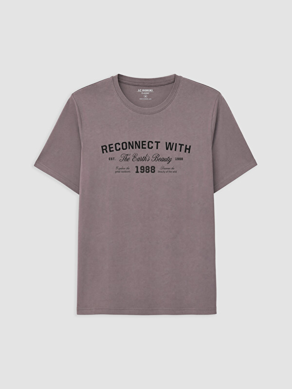 LCWAIKIKI Classic Man Plum T-Shirt