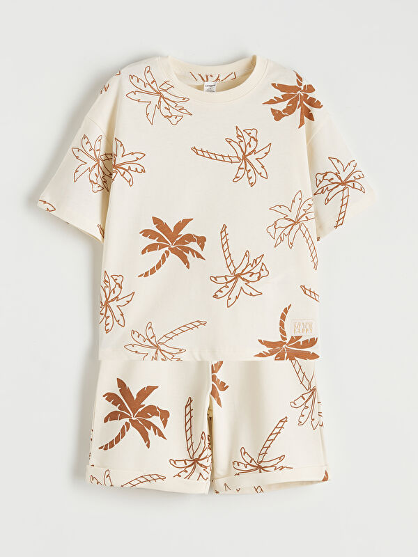 LCW Kids Printed T-shirt and Shorts for Boys