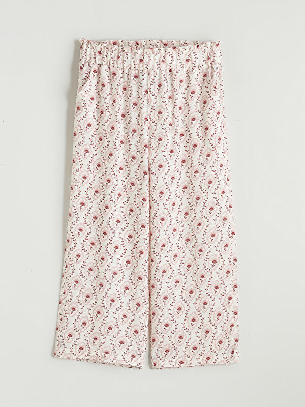 LCW Kids Girl's Elastic Waist Capri