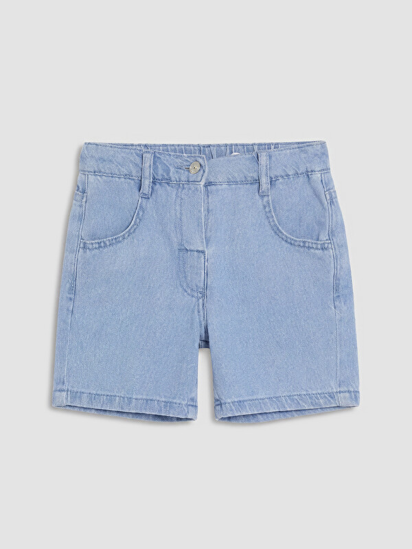 LCW Kids Girl Blue Denim Shorts