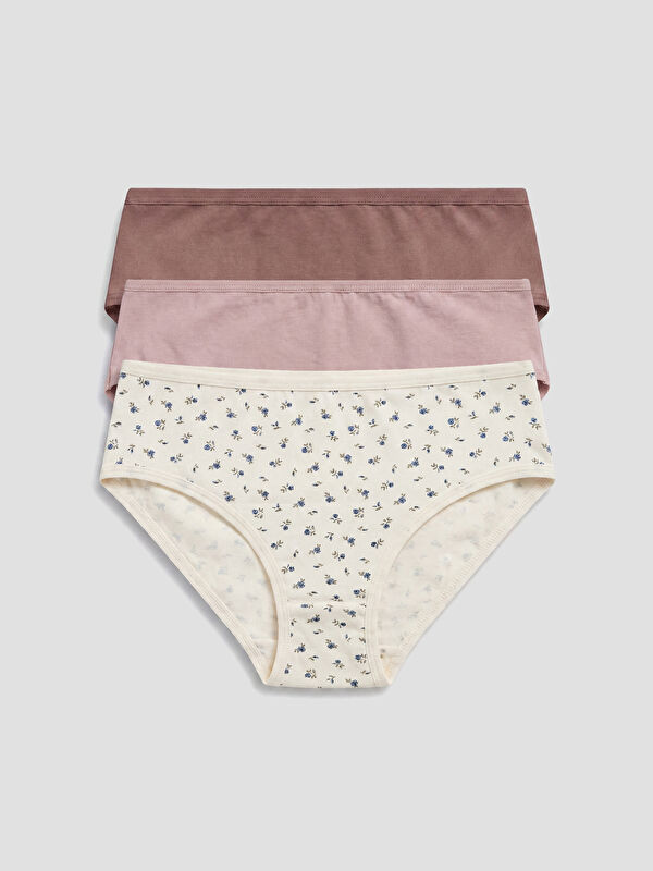 LCW DREAM Gemusterte Bikini-Slips 3er-Pack