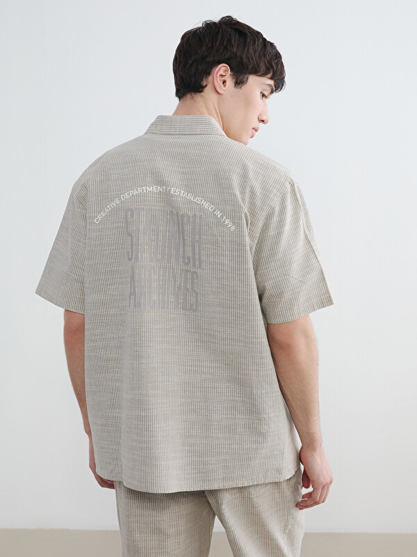 XSIDE Man Beige Shirt