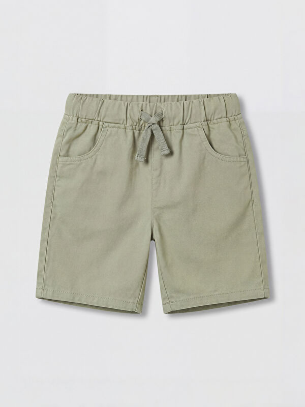 LCW Kids Elastic Waist Boys' Poplin Shorts