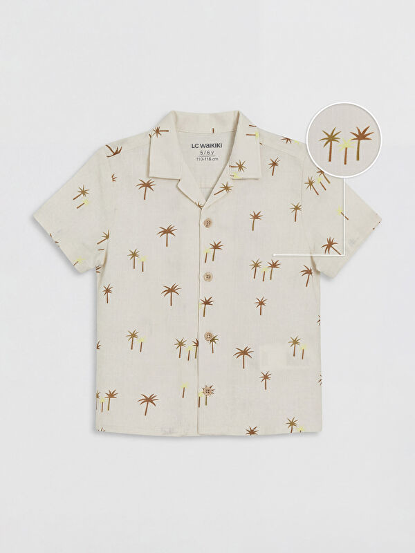 LCW Kids Printed Poplin Boys' Shirt