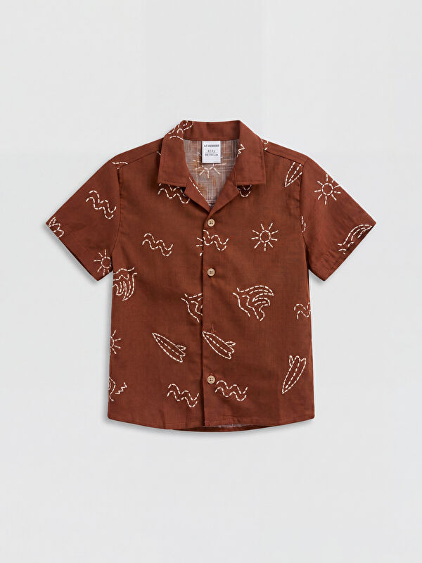 LCW Kids Printed Poplin Boys' Shirt