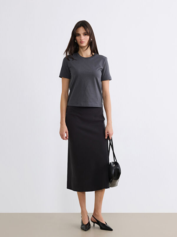 LCW Vision Women's High Waist A-Line Skirt