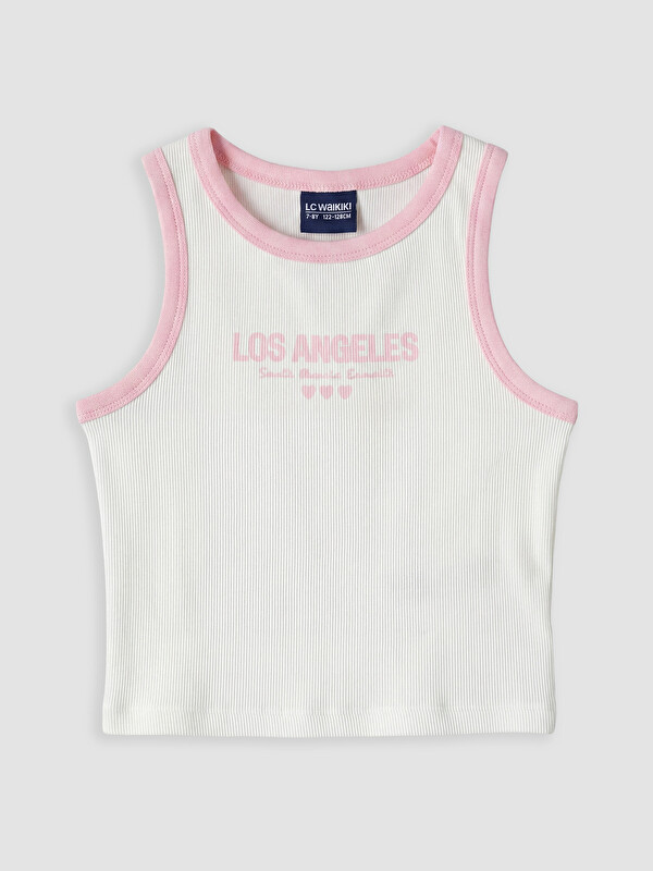 LCW Kids Los Angeles Baskılı Kız Çocuk Pijama Üst