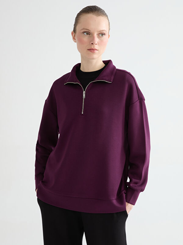 LCWAIKIKI Classic Woman PURPLE Sweatshirt