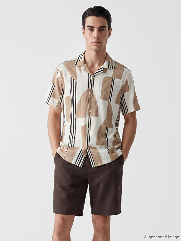 LCW Vision Regular Fit Desenli Erkek Gömlek