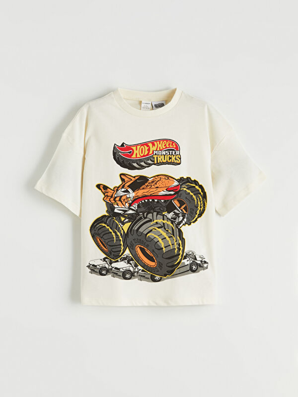 LCW Kids Hot Wheels Printed Boys' Jersey T-Shirt