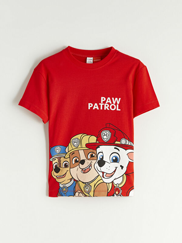 LCW Kids T-shirt à col rond imprimé Paw Patrol pour garçons