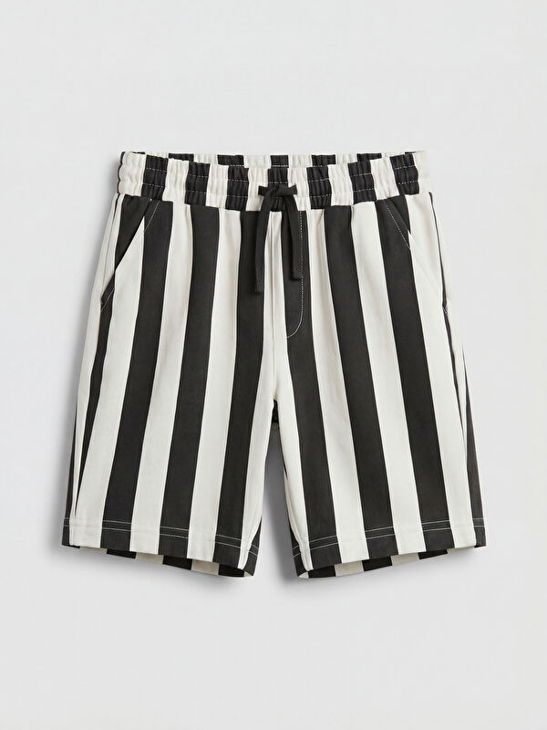 LCW Kids Short rayé à taille élastique pour garçon