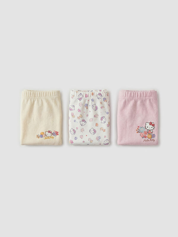 LCW Kids Kız Çocuk Hello Kitty Baskılı Boxer 3'lü