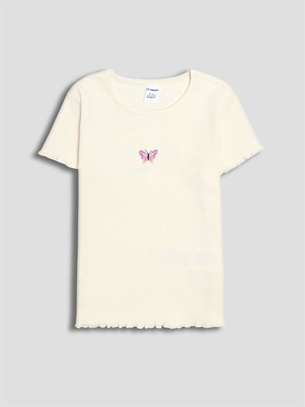 LCW Kids Ribbed Girls' T-Shirt