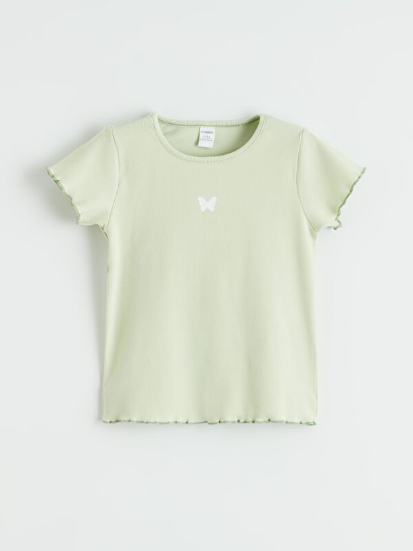 LCW Kids Girls' Butterfly Print T-Shirt