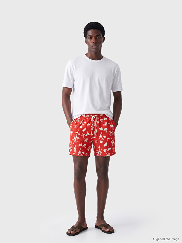 LCW SWIMWEAR Crvena Šorts za kupanje Muškarac