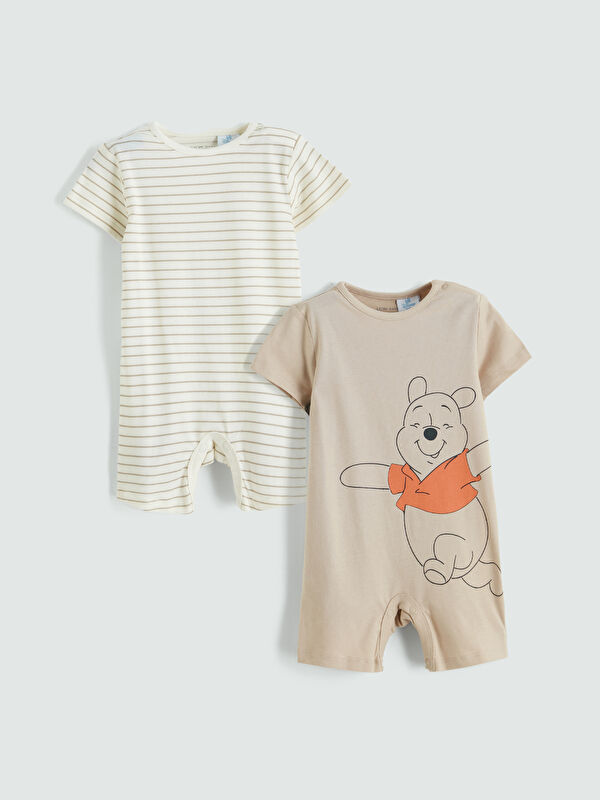 LCW baby Lot de 2 Combinaisons Bébé Garçon Imprimées Winnie l'ourson
