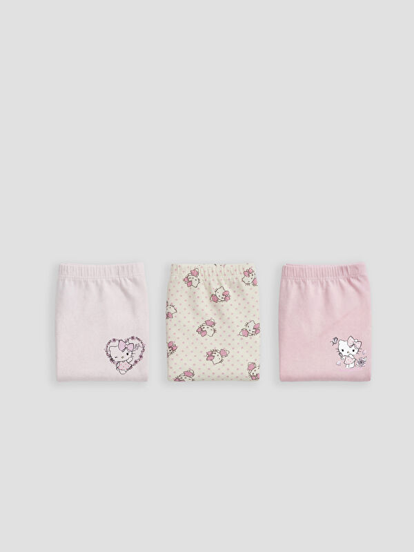 LCW Kids Kız Çocuk Hello Kitty Baskılı Boxer 3'lü