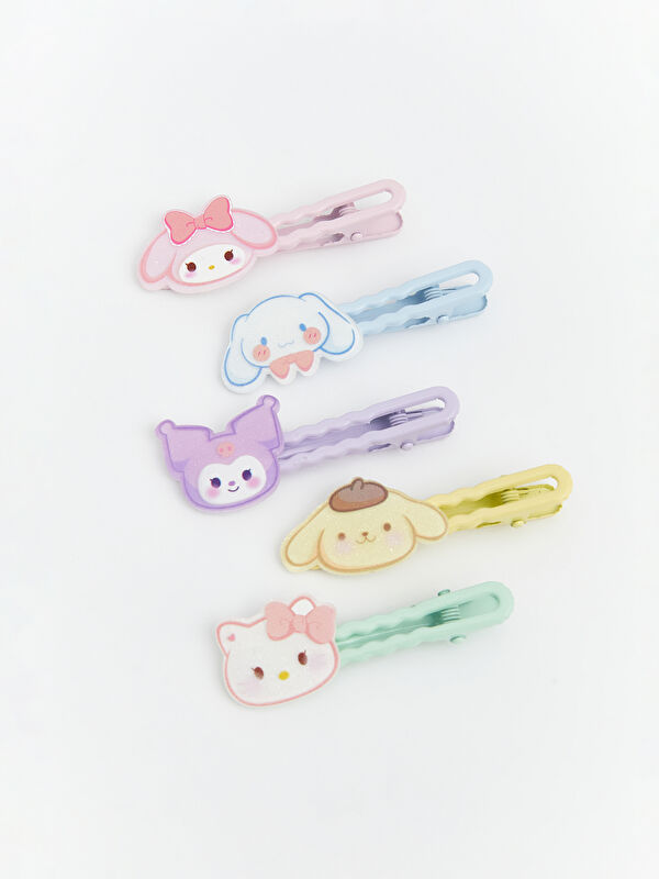 LCW JOY Hello Kitty Figured Girls' Hair Clip Set 5'li