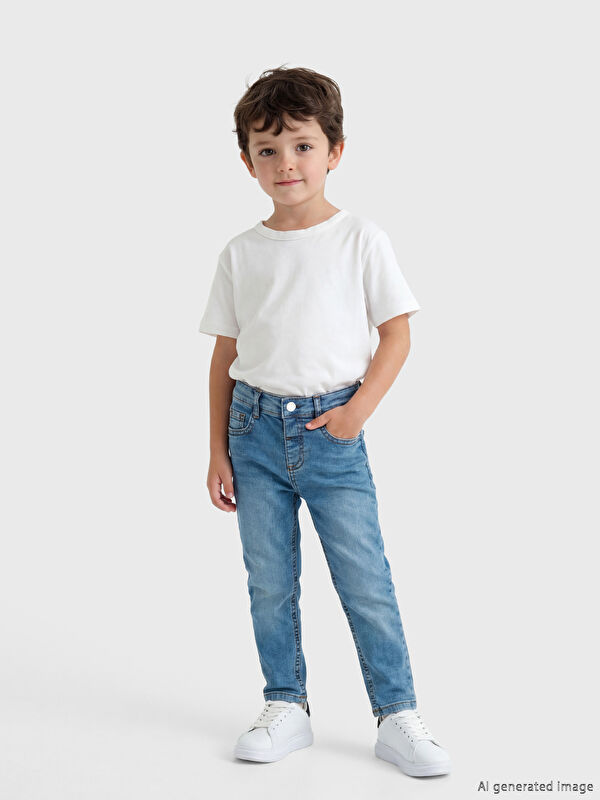 LCW Kids Erkek Çocuk Slim Fit Jean Pantolon