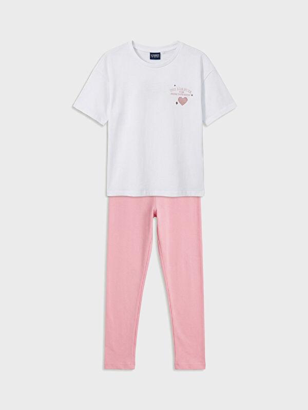LC WAIKIKI Baskılı Kız Çocuk Pijama Takımı