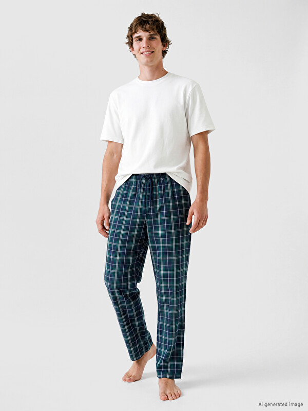 LC WAIKIKI Regular Fit Ekose Erkek Pijama Altı