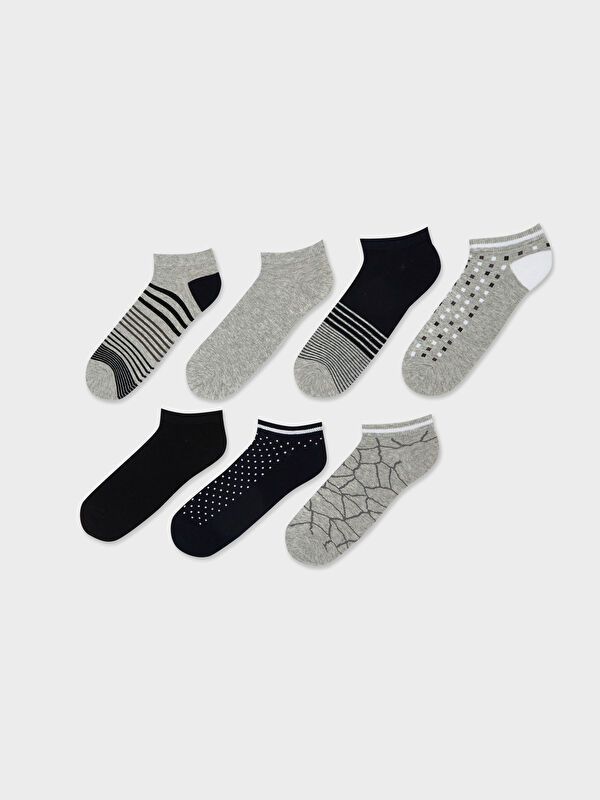 LCW ACCESSORIES Desenli Erkek Patik Çorap 7'li