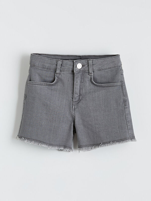 LC WAIKIKI Loose Fit Kız Çocuk Jean Şort