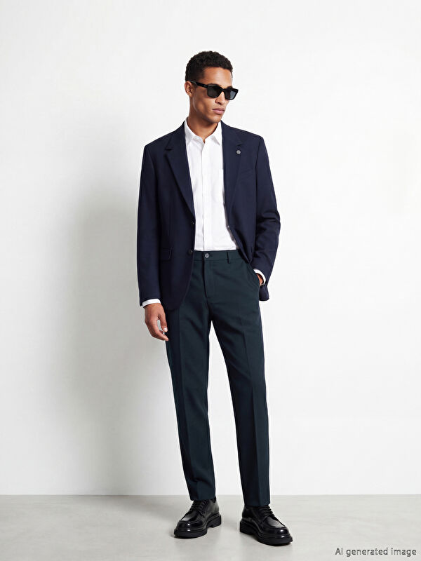 LCW BUSINESS Slim Fit Pamuklu Erkek Kumaş Pantolon