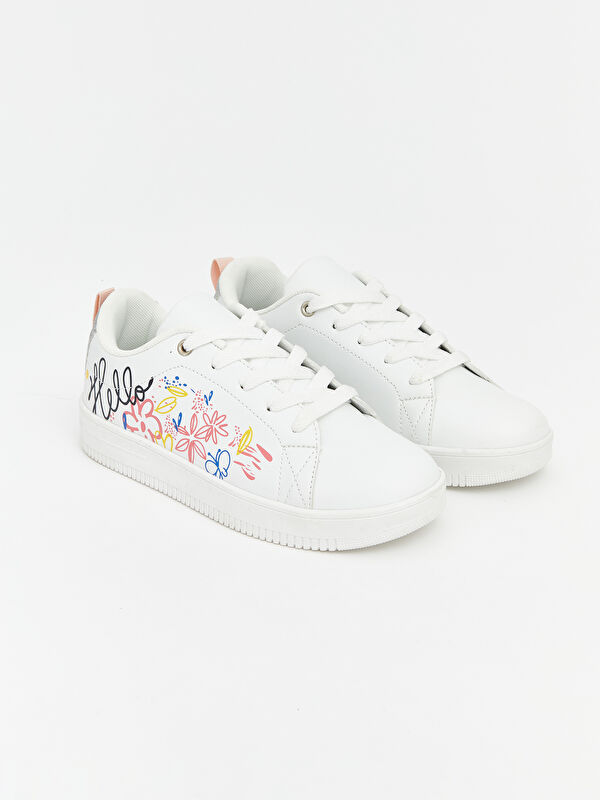 LCW STEPS Flower Printed Girls' Trainers