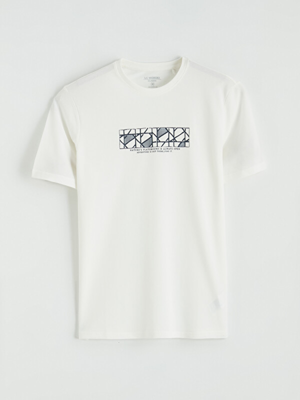LCWAIKIKI Classic Crew Neck Printed Pique Men's T-Shirt
