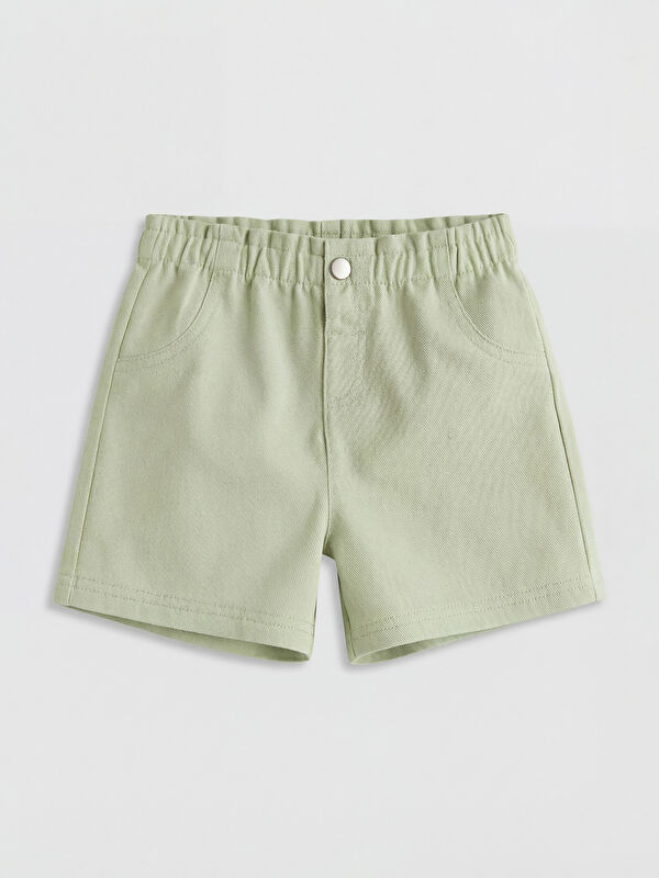 LCW baby Kız Bebek Gabardin Şort