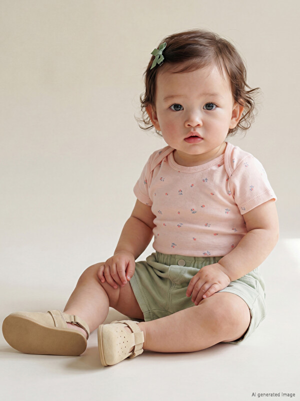 LCW baby Baby Girls' Gabardine Shorts