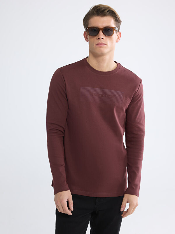 LCWAIKIKI Classic Men's Printed Crewneck Sweatshirt