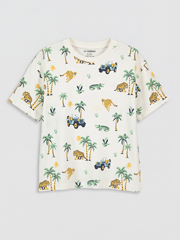 LCW Kids Crew Neck Printed Boys' T-Shirt