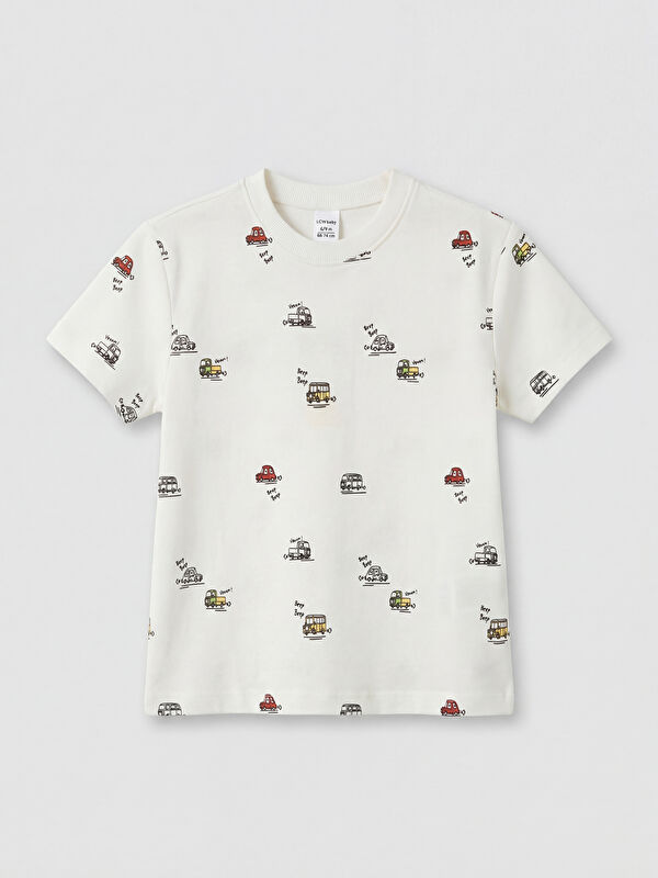 LCW Kids Crew Neck Printed Boys' T-Shirt