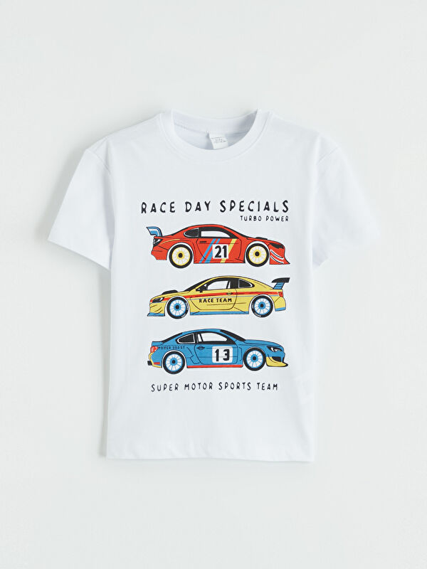 LCW Kids Crew Neck Printed Boy T-Shirt