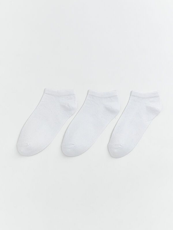 LC WAIKIKI Basic Girls' Trainer Socks 3-packs