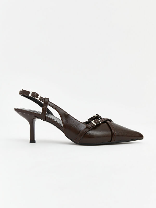 Lcw Steps Kahverengi Lcw Steps Sivri Burunlu Kadın Topuklu Ayakkabı