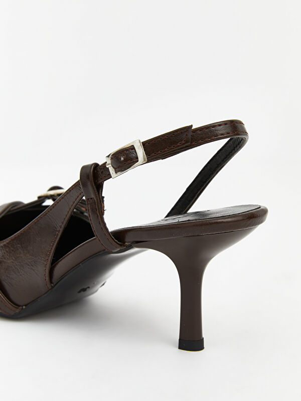 Lcw Steps Kahverengi Lcw Steps Sivri Burunlu Kadın Topuklu Ayakkabı