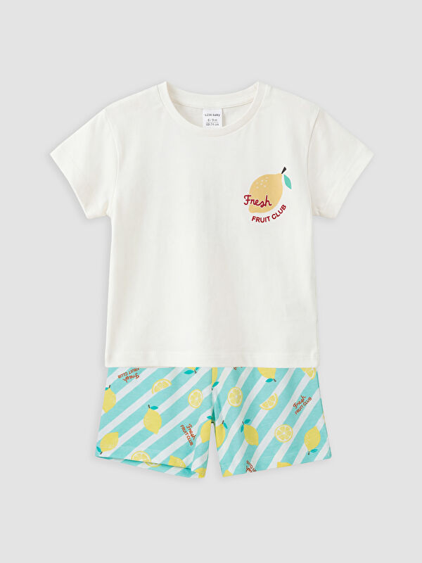 LCW baby Printed Baby Girls' Pyjamas Set
