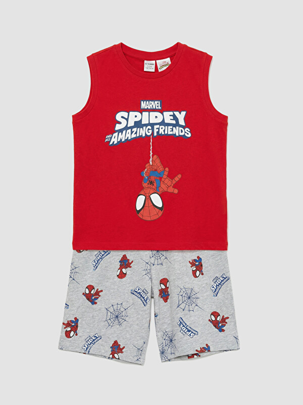 LCW Kids Boy Red Shortie Pyjama Set