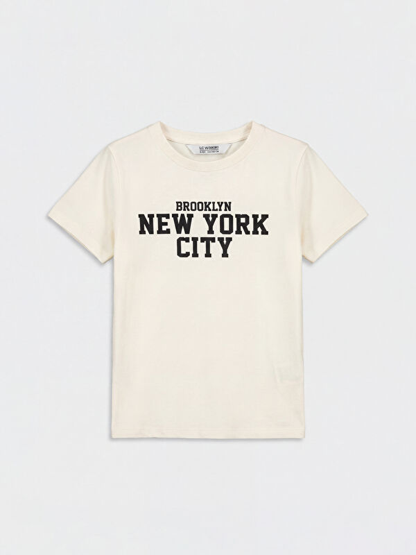 LCW Kids T-shirt garçon à col rond imprimé NYC