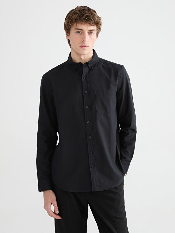 SOUTHBLUE Men's Regular Fit Oxford Shirt