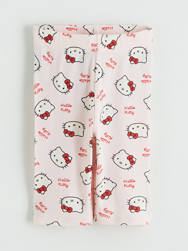LCW Kids Hello Kitty Printed Girls' Ribbed Leggings