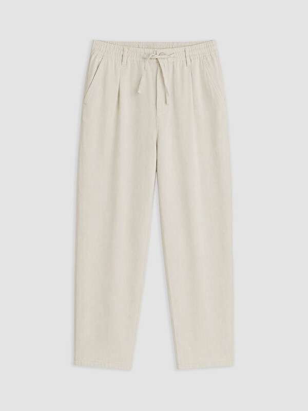 XSIDE Loose Fit Keten Görünümlü Erkek Pantolon