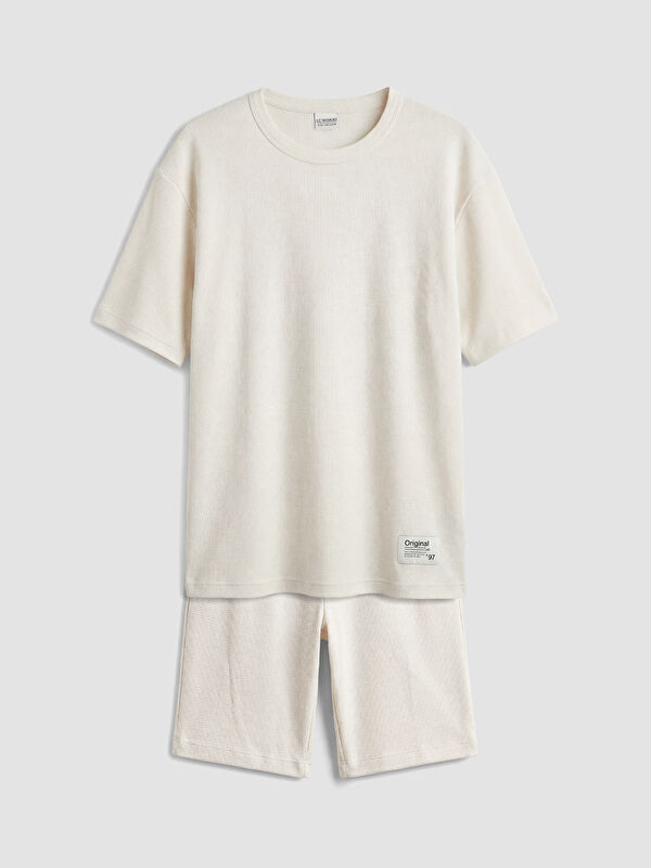 LCW Kids Textured Boys' T-Shirt and Shorts