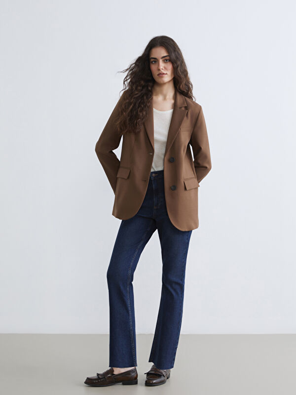 LCW Jeans ქროფ ფლეარ ქალის ჯინსის შარვალი