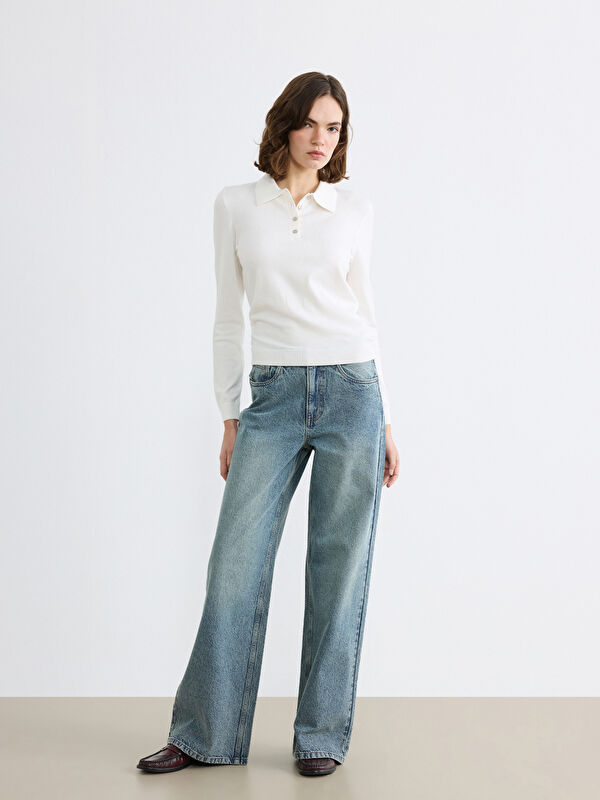 LCW Jeans جينز واسع الساق للسيدات
